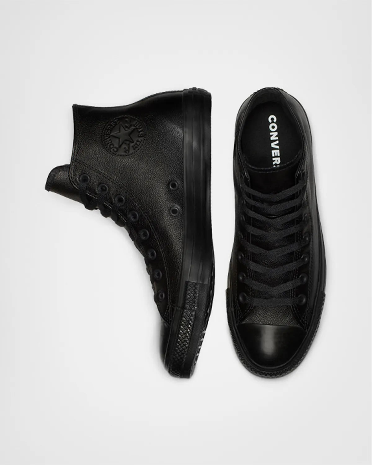 ALL STAR LEATHER（レザー）MONO BLACK HI CUT 135251C