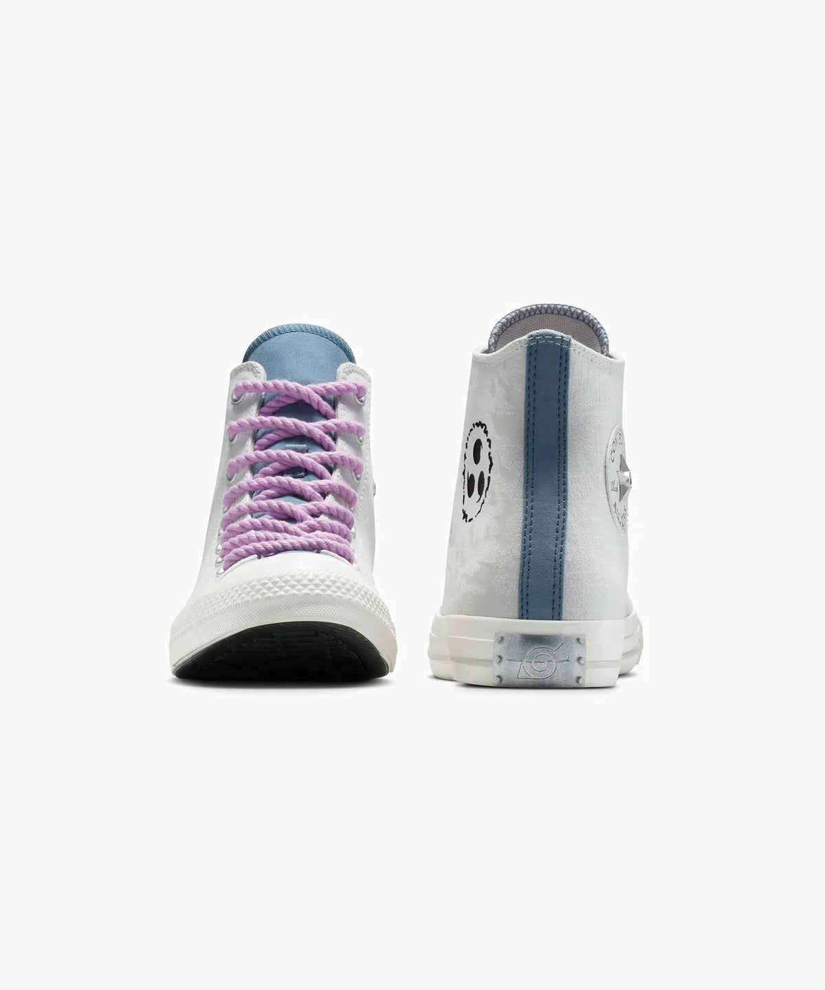 【ナルト 疾風伝  NARUTO SHIPPUDEN 】ALL STAR Chuck Taylor x SASUKE FOSSLIZED WHITE HI CUT A14837C