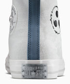 【ナルト 疾風伝  NARUTO SHIPPUDEN 】ALL STAR Chuck Taylor x SASUKE FOSSLIZED WHITE HI CUT A14837C