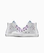 【ナルト 疾風伝  NARUTO SHIPPUDEN 】ALL STAR Chuck Taylor x SASUKE FOSSLIZED WHITE （キッズ）17~21cm HI CUT A16146C
