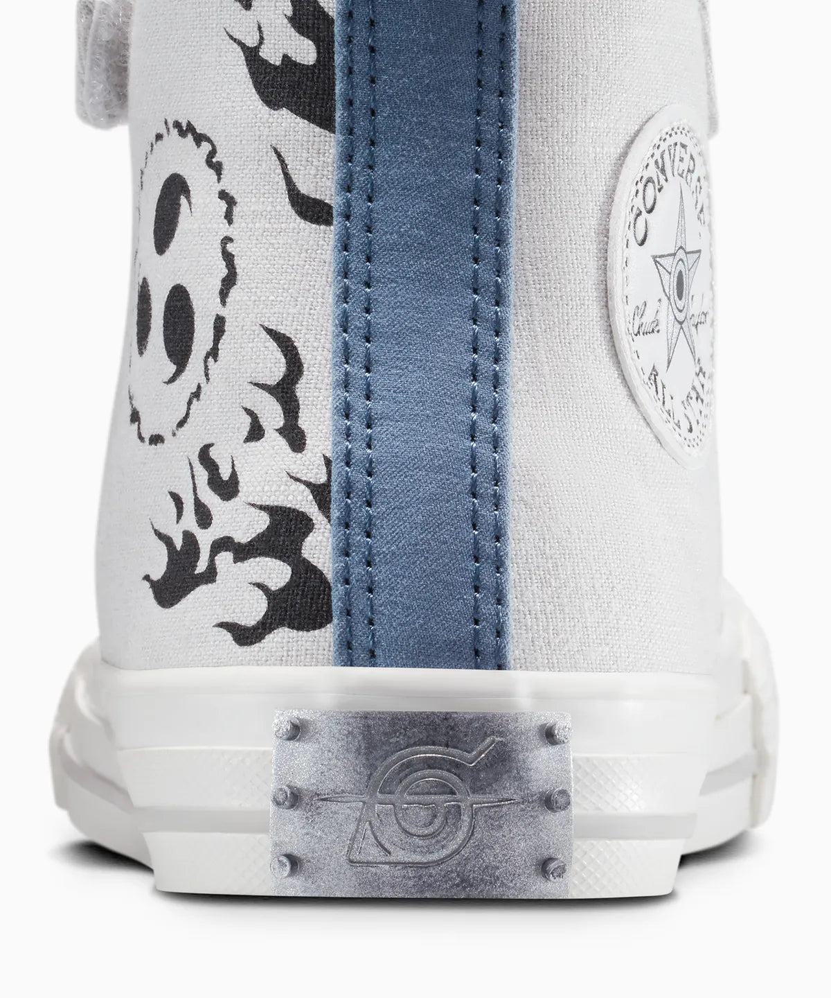 【ナルト 疾風伝  NARUTO SHIPPUDEN 】ALL STAR Chuck Taylor x SASUKE FOSSLIZED WHITE （キッズ）17~21cm HI CUT A16146C