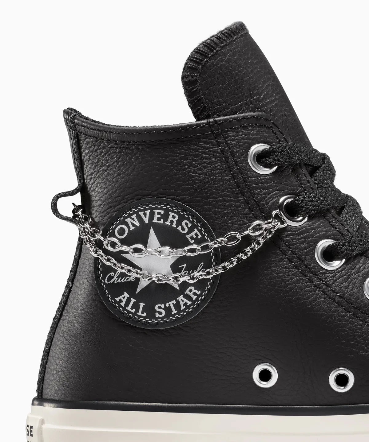 ALL STAR Chuck Taylor Leather（レザー）Chains Black HI CUT A16409C