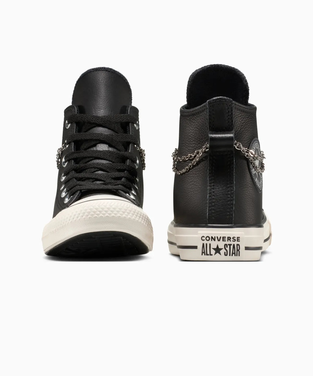 ALL STAR Chuck Taylor Leather（レザー）Chains Black HI CUT A16409C