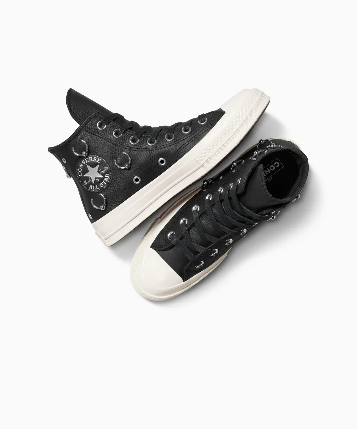 【数量限定】CT70 LEATHER（レザー）Pierced Black HI CUT A14451C