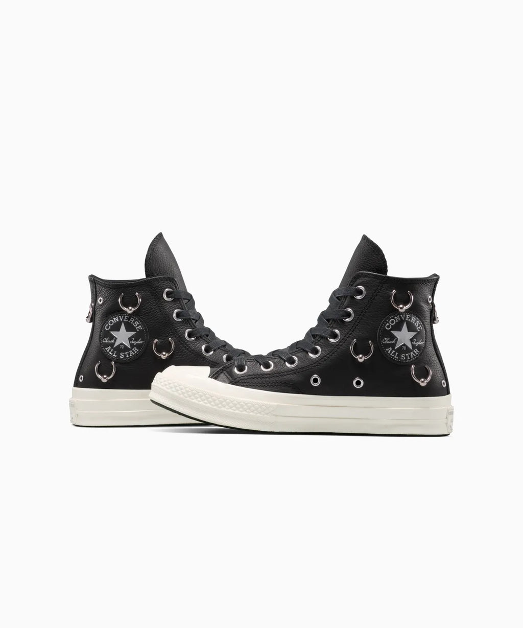 【数量限定】CT70 LEATHER（レザー）Pierced Black HI CUT A14451C