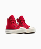 ALL STAR Lift Canvas Colorful Suede Red HI CUT A14515C