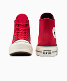 ALL STAR Lift Canvas Colorful Suede Red HI CUT A14515C