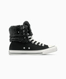 ALL STAR Fold Over XHi Faux Fur Black A15138C