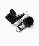 ALL STAR Fold Over XHi Faux Fur Black A15138C