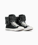 ALL STAR Fold Over XHi Faux Fur Black A15138C
