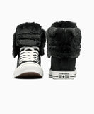 ALL STAR Fold Over XHi Faux Fur Black A15138C
