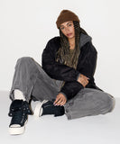 ALL STAR Fold-Over Lift XHi Faux Fur Black A15229C