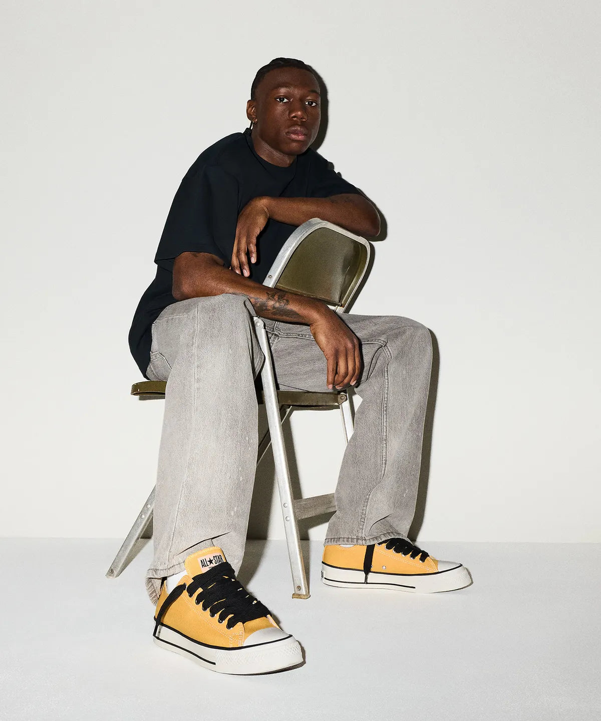 ALL STAR Chuck Taylor Throwback GOLD PALM LOW CUT A18844C