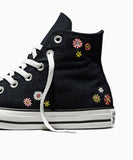 ALL STAR Chuck Taylor Embroidered Florals BLACK HI CUT A16902C