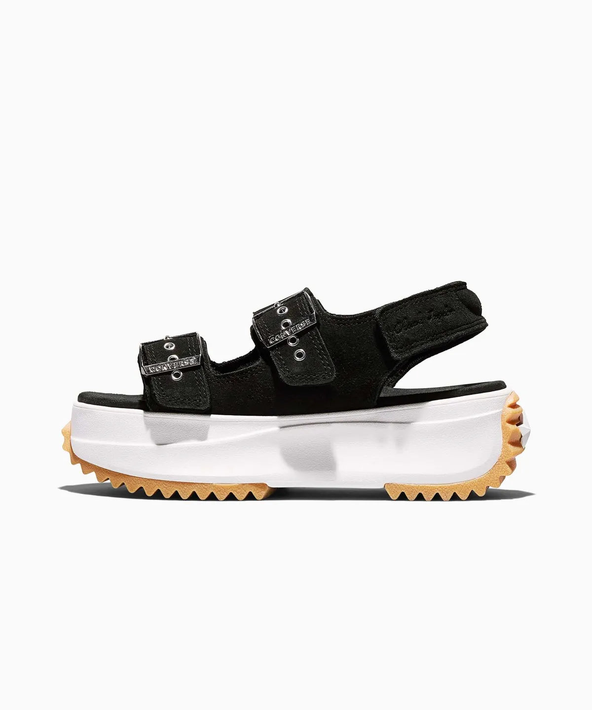 RUN STAR Platform Sandals Suede Black LOW CUT A20649C