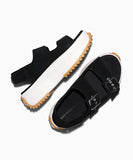 RUN STAR Platform Sandals Suede Black LOW CUT A20649C