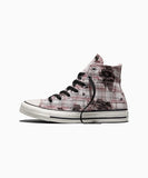 ALL STAR Chuck Taylor Distressed Plaid Lace Petal Pit HI CUT A22402C
