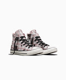 ALL STAR Chuck Taylor Distressed Plaid Lace Petal Pit HI CUT A22402C