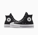 ALL STAR Lift Platform Leather（レザー） BLACK HI CUT 561675C