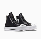 ALL STAR Lift Platform Leather（レザー） BLACK HI CUT 561675C