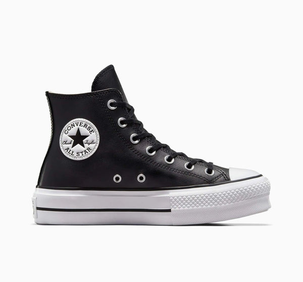 ALL STAR Lift Platform Leather（レザー） BLACK HI CUT 561675C