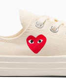 CT70 X Play Comme des Garcons Single Hear Milk（キッズ）17cm~21cm LOW CUT A08807C