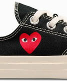 CT70 X Play Comme des Garcons Single Hear BLACK（キッズ）17cm~21cm  LOW CUT A08806C