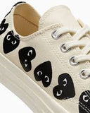CT70 X Play Comme des Garcons Chuck 70 Ox Multi Heart Egret LOW CUT A08150C