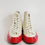 CT70 X Play Comme des Garcons PLAY Pristine Red Midsole HI CUT A01794C