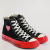 CT70 X Play Comme des Garcons PLAY Black Red Midsole HI CUT A01793C