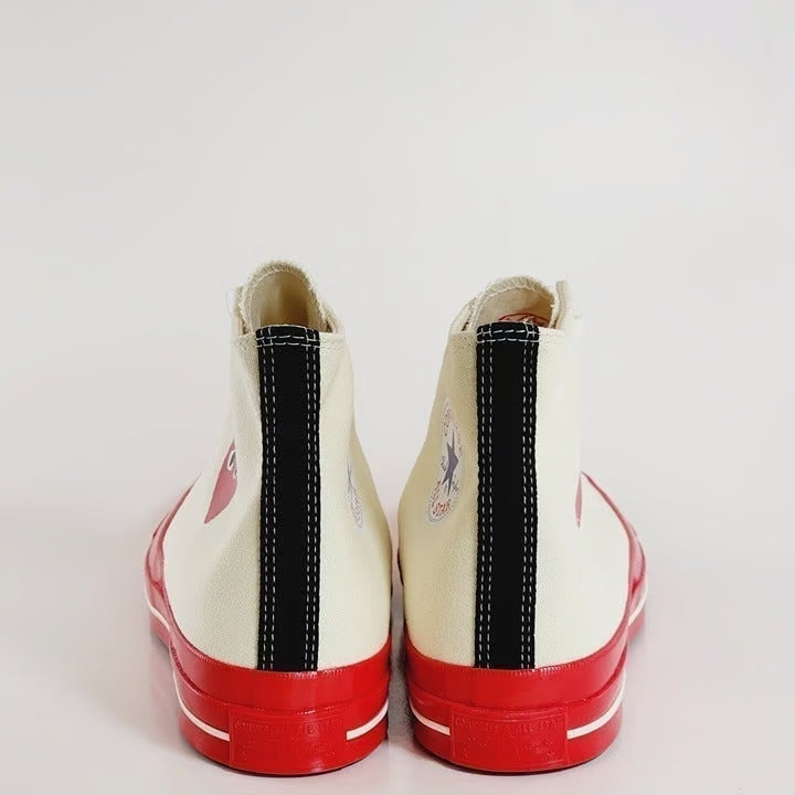 CT70 X Play Comme des Garcons PLAY Pristine Red Midsole HI CUT A01794C