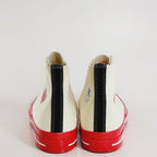 CT70 X Play Comme des Garcons PLAY Pristine Red Midsole HI CUT A01794C