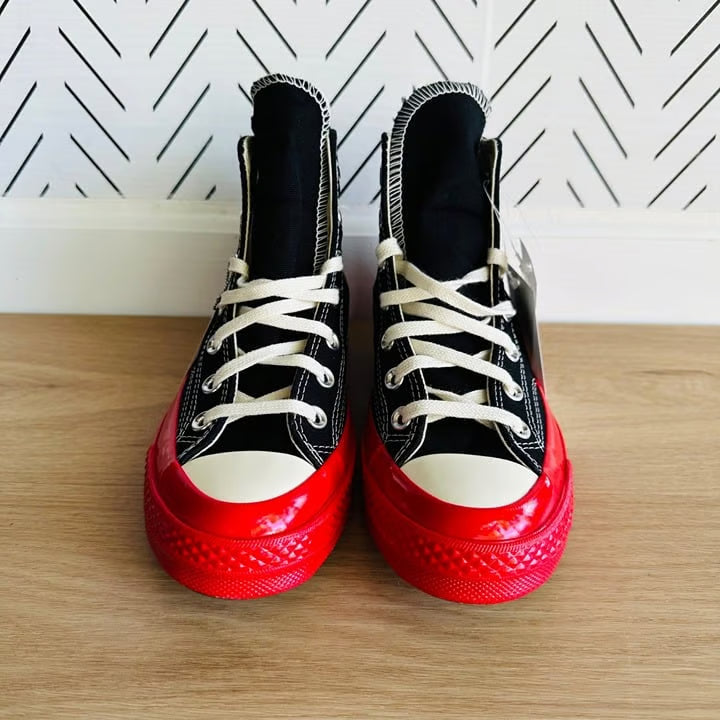 CT70 X Play Comme des Garcons PLAY Black Red Midsole HI CUT A01793C