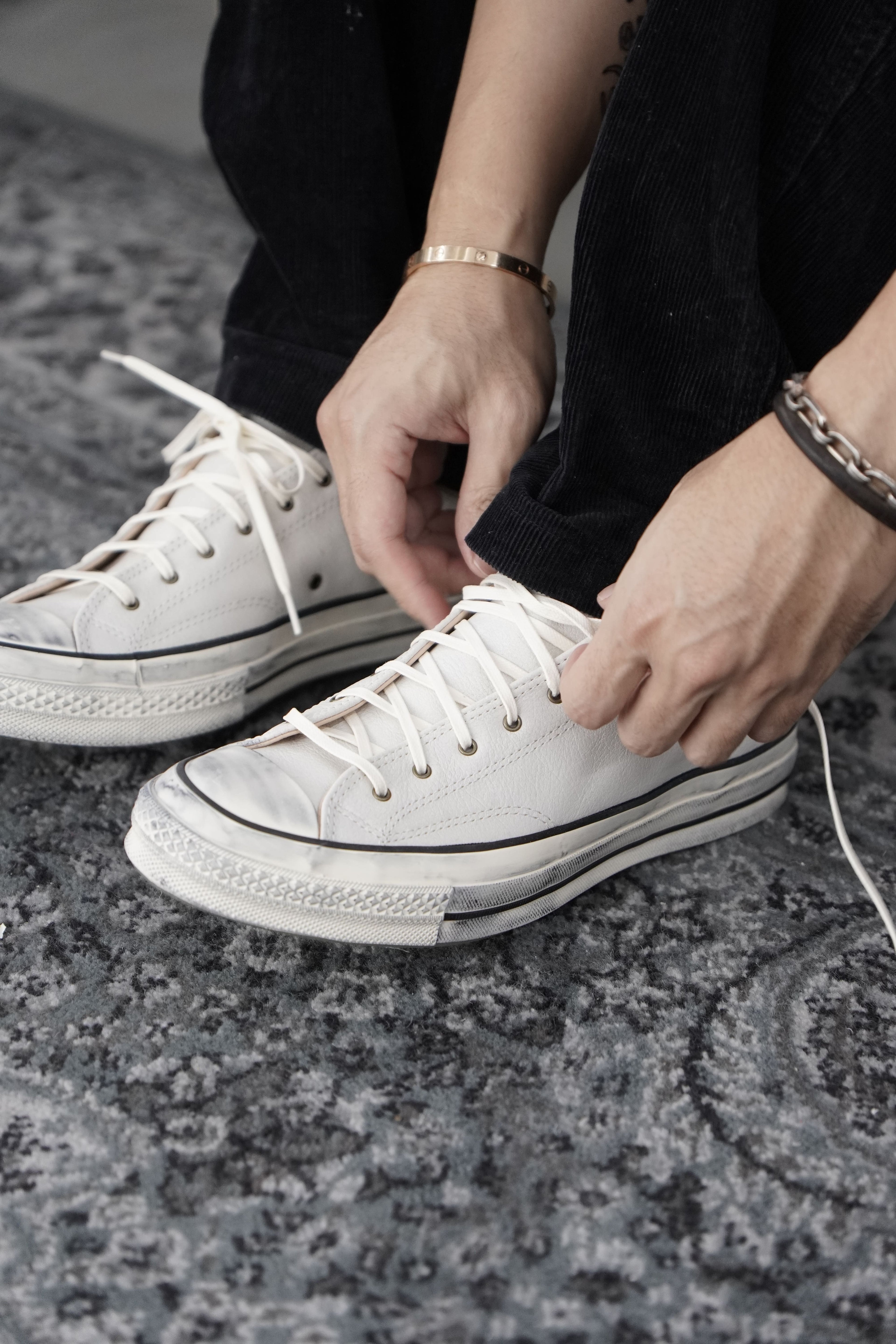 【数量限定】CT70 Vintage White Leather（レザー）LOW CUT A02624C