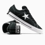 ONE STAR Skate Shoes Puff Black LOW CUT A14955C