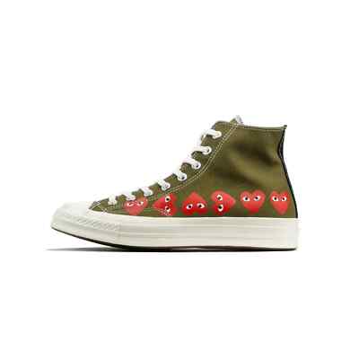 CT70 X Play Comme des Garcons Ox Multi Heart Green HI CUT 162973C