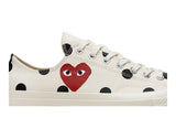 CT70 X Play Comme des Garcons Chuck 70 Ox Polka Dot Milk LOW CUT 157249C