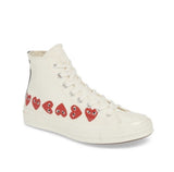 CT70 X Play Comme des Garcons Ox Multi-Heart White HI CUT 162972C