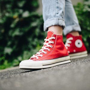 【旧品番・全サイズ再入荷】CT70 ENAMEL RED （エナメルレッド）HI CUT 164944C