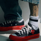 CT70 X Play Comme des Garcons PLAY Black Red Midsole LOW CUT A01795C