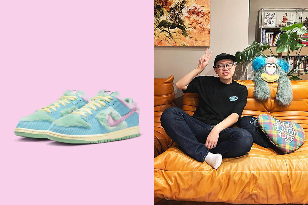 Nike x Verdy SB Dunk Low Pro Blue Gaze and Enamel Green