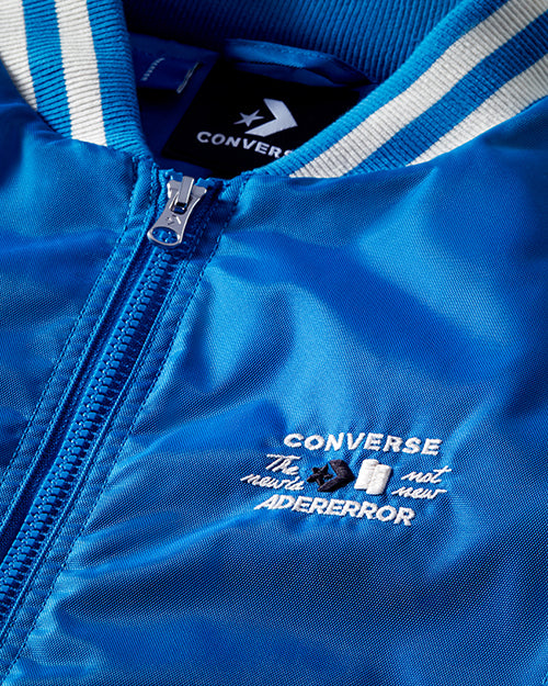 Ader Error x Converse Shapes Varsity Jacket Cobalt Blue