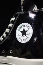【TWS DOHOON着用】CT70 X DRKSHDW（リック オウエンス） TURBODRK LACQUERED BLACK HI CUT A01291C