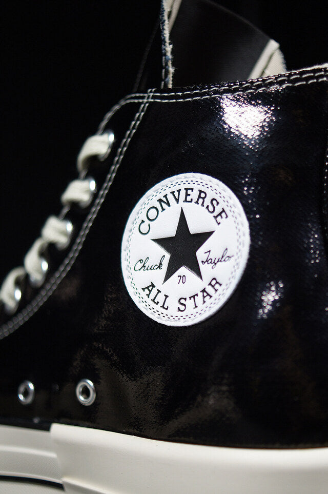 【TWS DOHOON着用】CT70 X DRKSHDW（リック オウエンス） TURBODRK LACQUERED BLACK HI CUT A01291C
