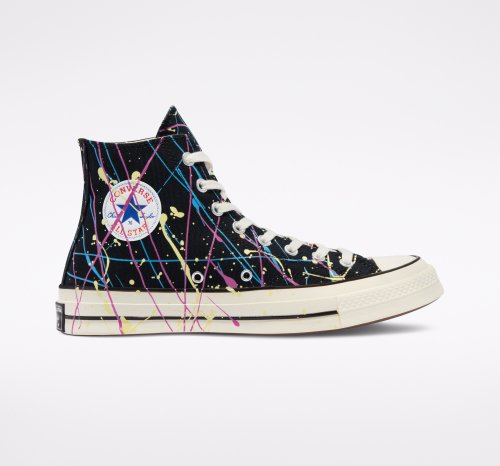 【旧品番】CT70 PAINT SPLATTER BLACK HI CUT 170801C