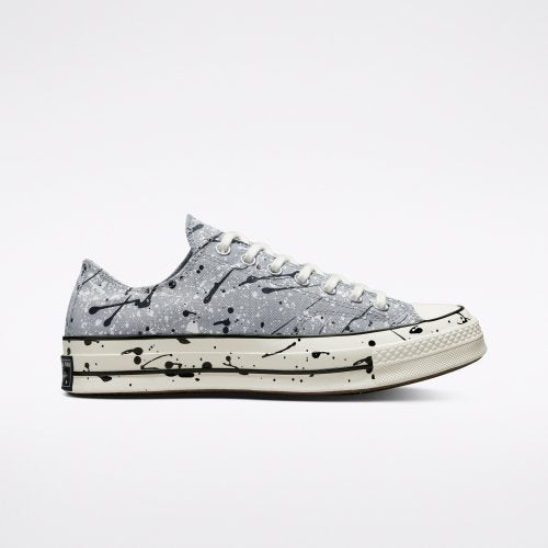 CT70 PAINT SPLATTER ASH STONE LOW CUT A01172C