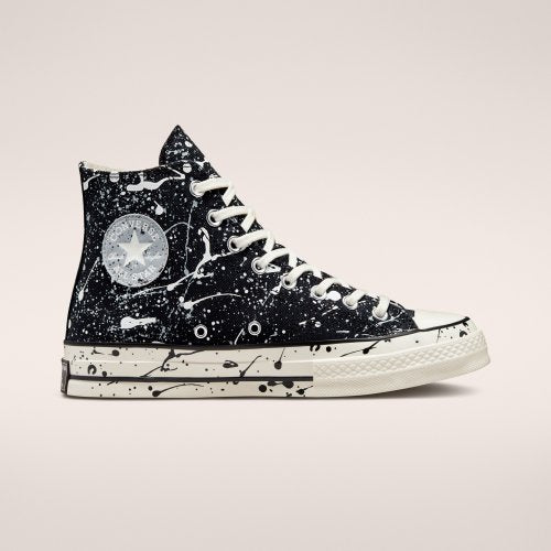 CT70 PAINT SPLATTER BLACK HI CUT A01171C – raretem.shop