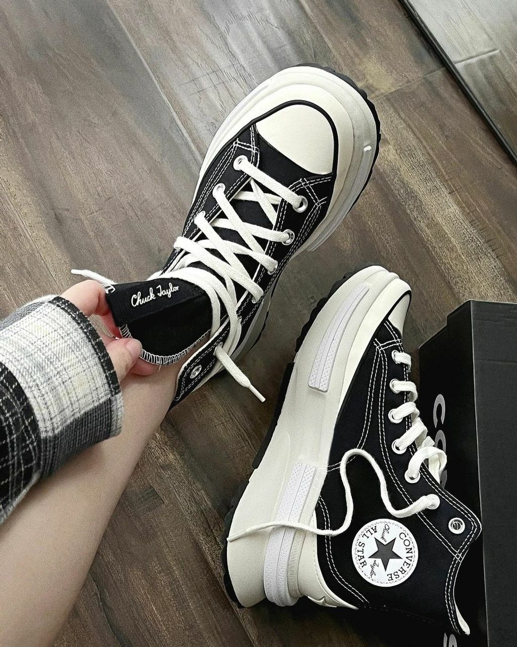 【SEVENTEEN ジョンハン着用】RUN STAR LEGACY CX FUTURE COMFORT BLACK HI CUT A00869C
