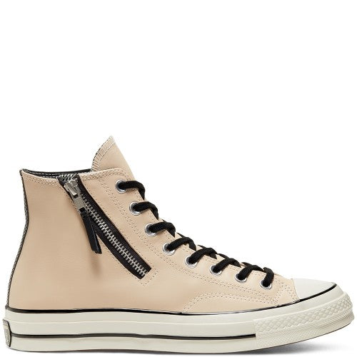 三ツ星 チャックテイラーCT70 SIDE ZIP BLACK LEATHER HI CUT 166721C – raretem.shop