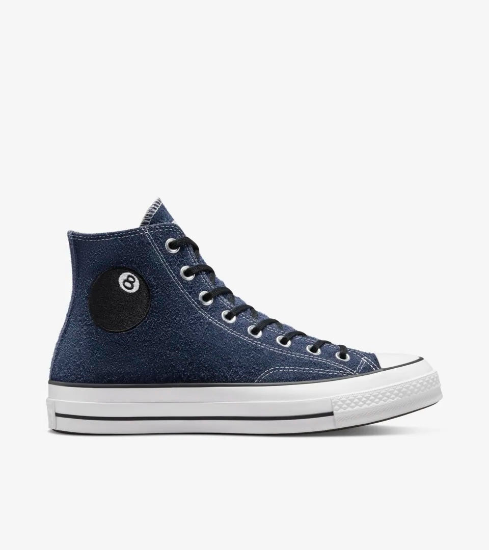CT70 STUSSY ステューシー8 Ball NAVY HI CUT A03711C